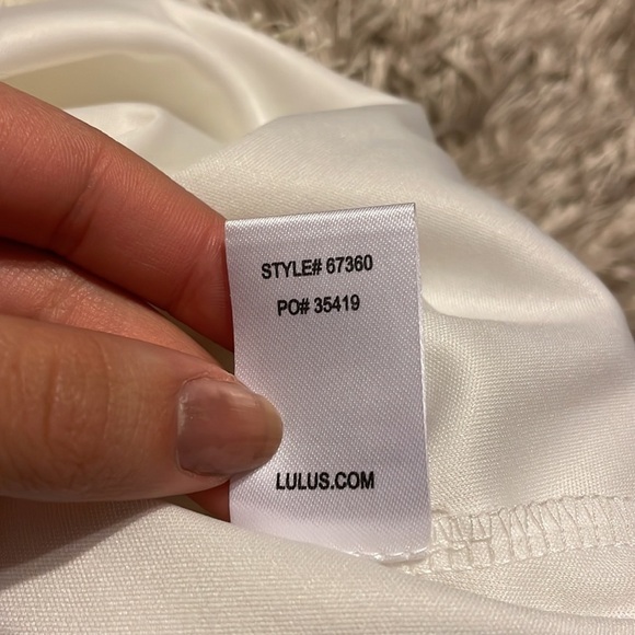 LULUS White Lace Strapless Midi Dress Size XS - Picture 8 of 9
